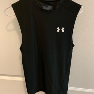 Men’s Black Under Armor Compression Tank Top